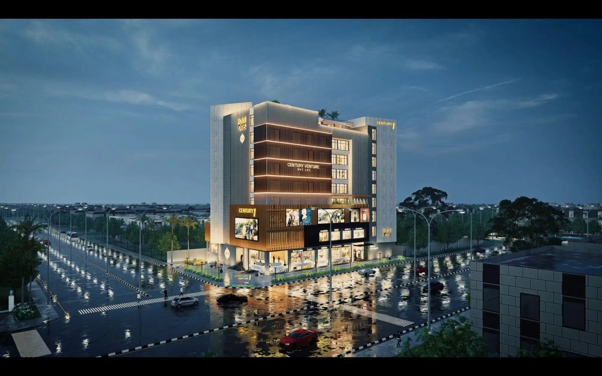 Century Venture, Lahore 3D render, render 1