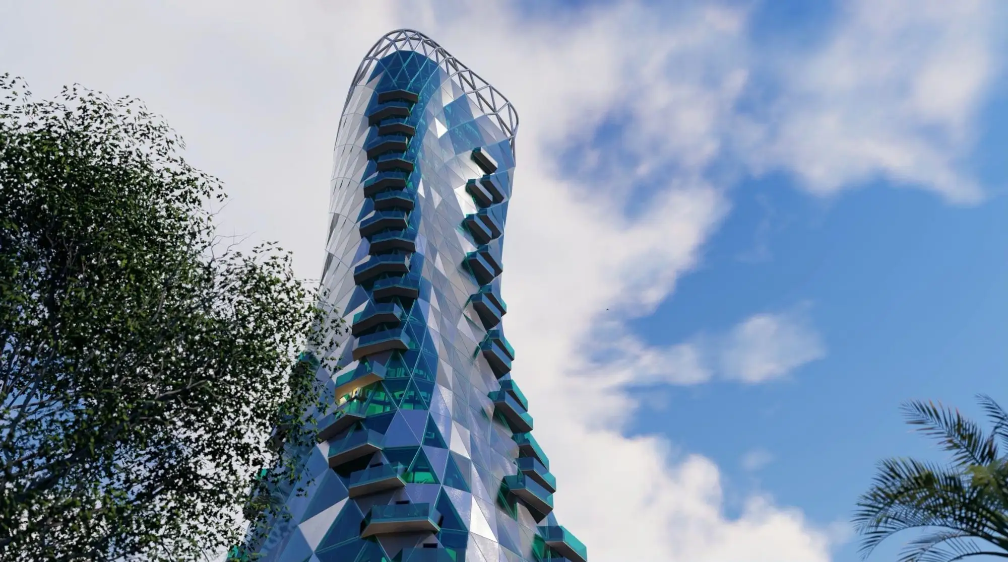 Al Wakeel Tower, Islamabad 3D render, render 1