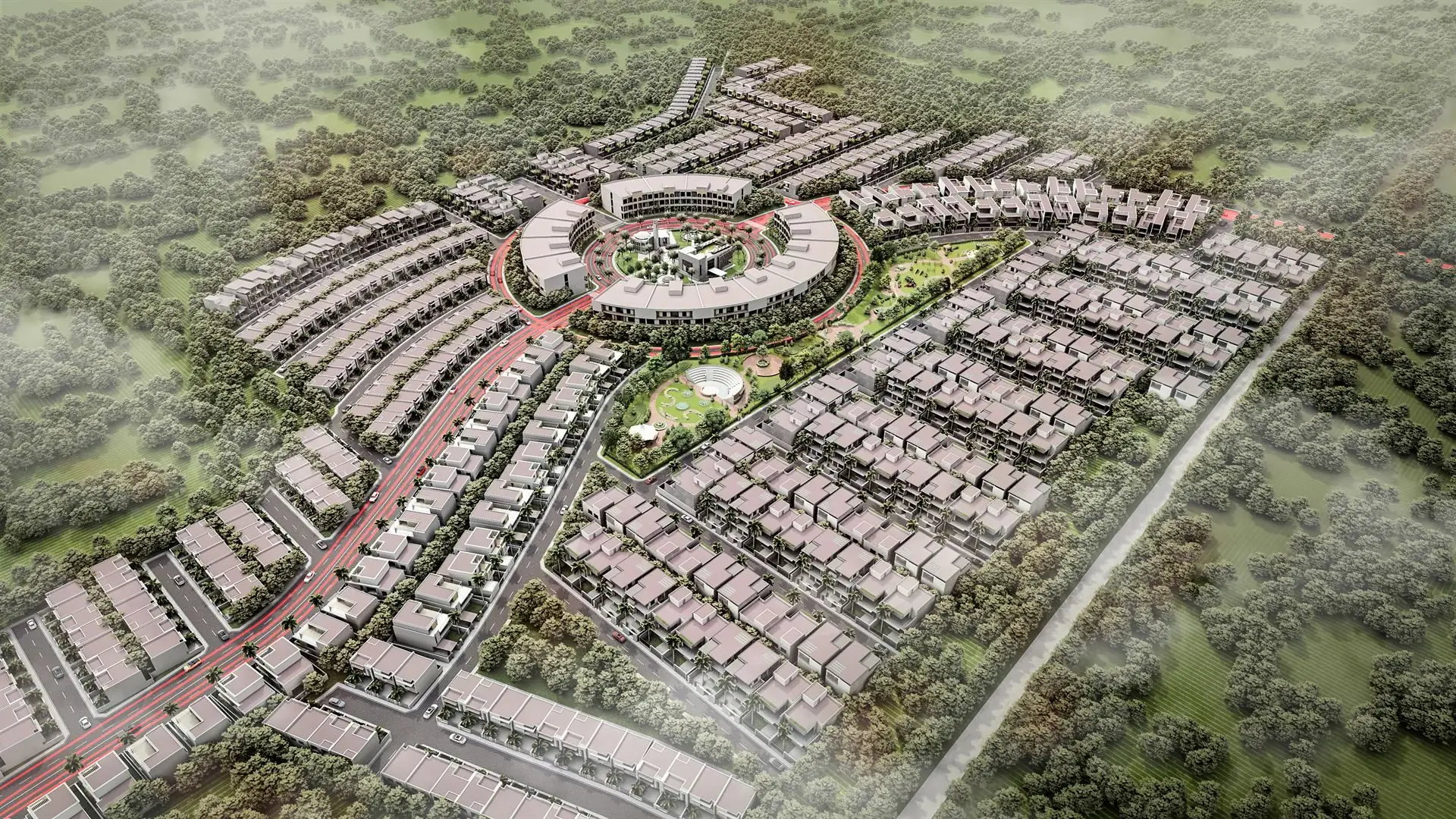 Grand City Mardan 3D render, render 2