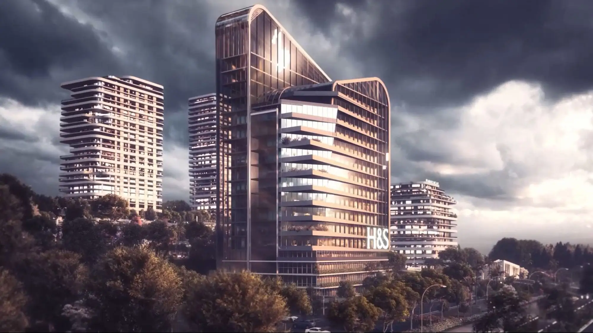Emirates Enclave, Islamabad 3D render, render 2