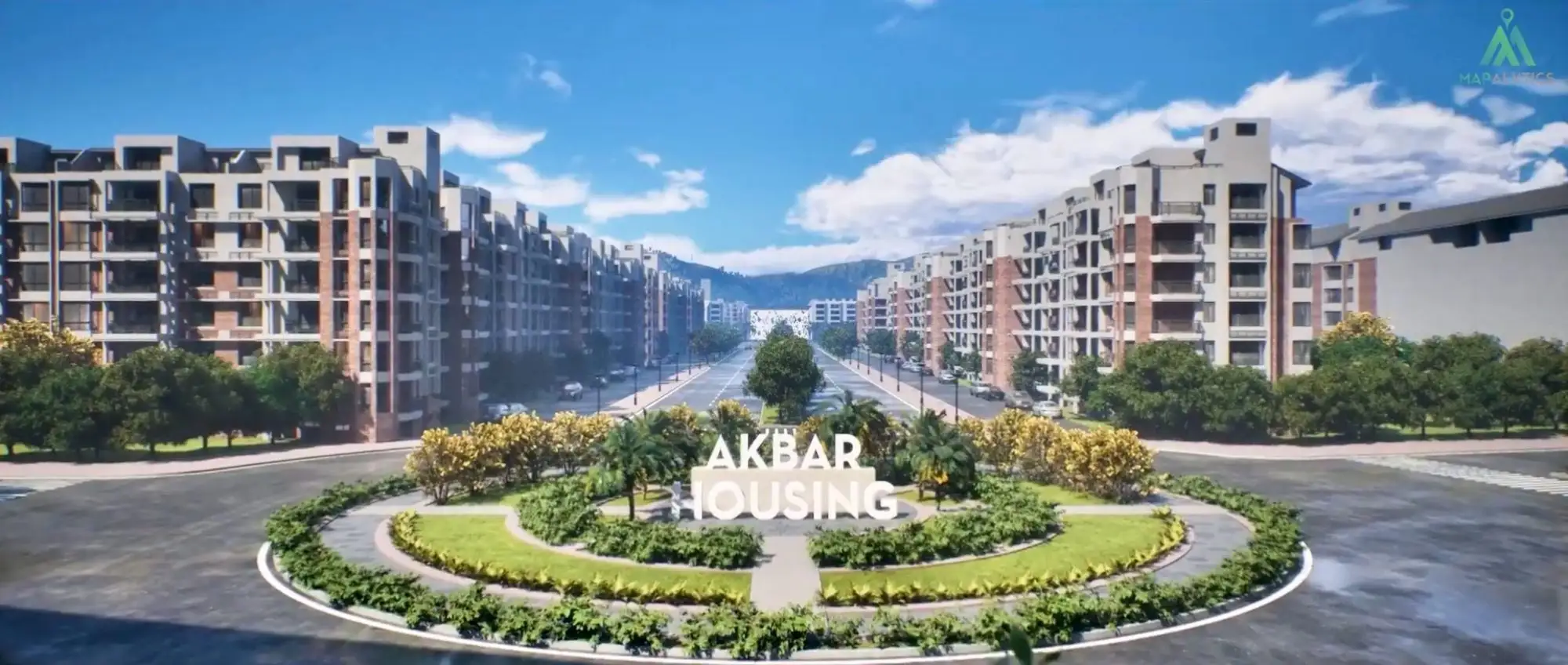 Akbar Housing Scheme 3D render, render 2