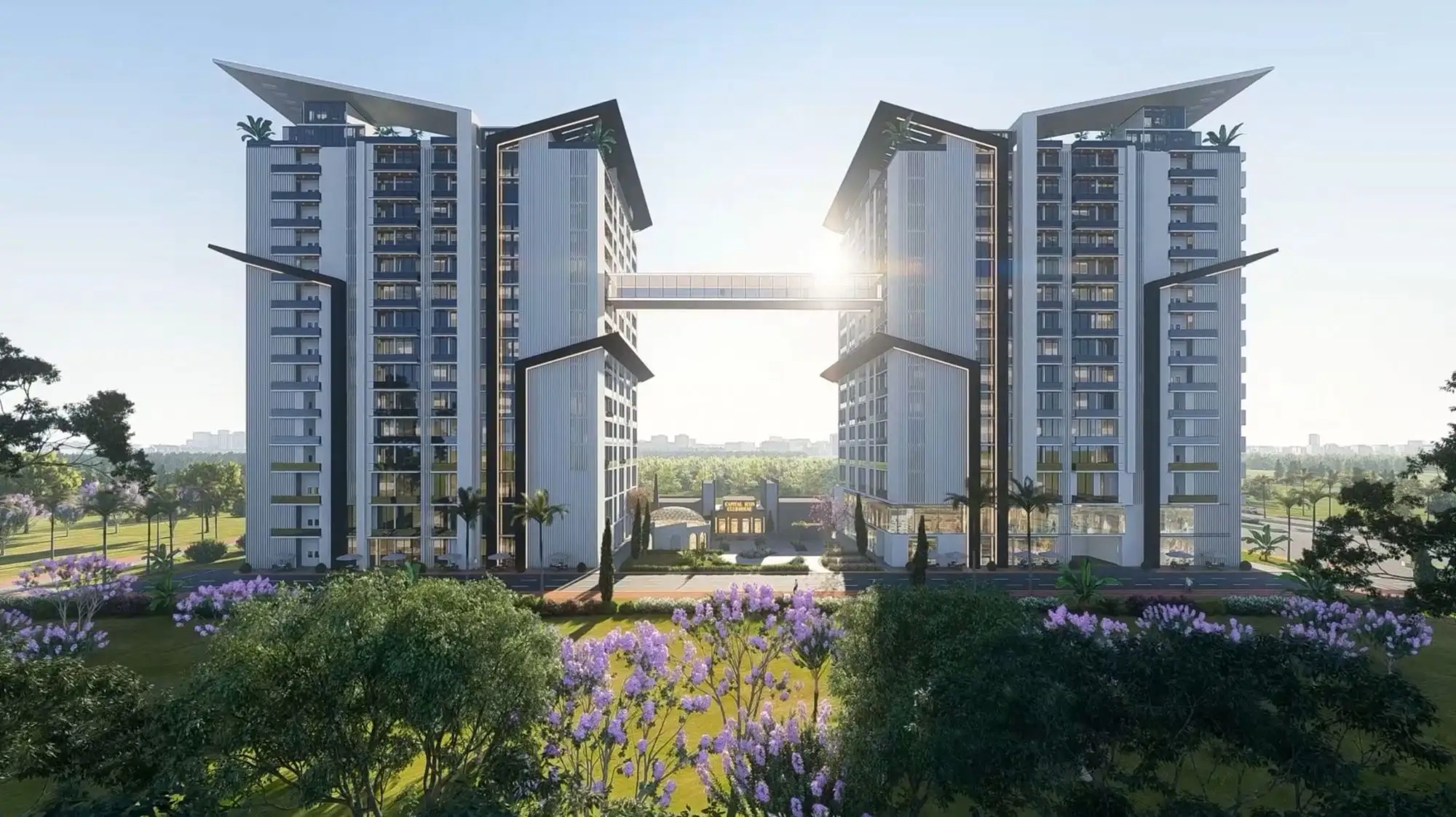 Capital Icon Mall and Residency 3D render, render 4