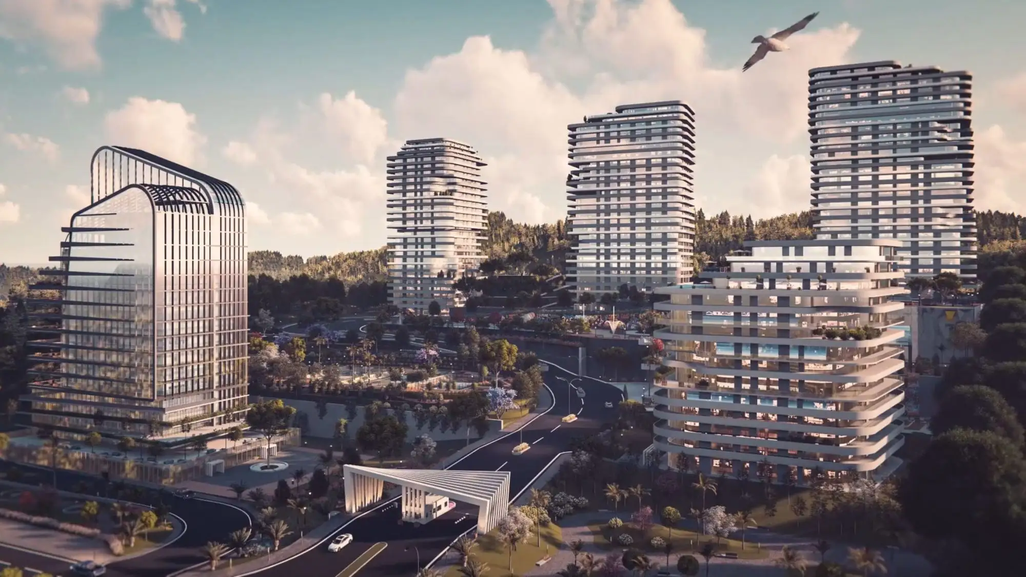 Emirates Enclave, Islamabad 3D render, render 4