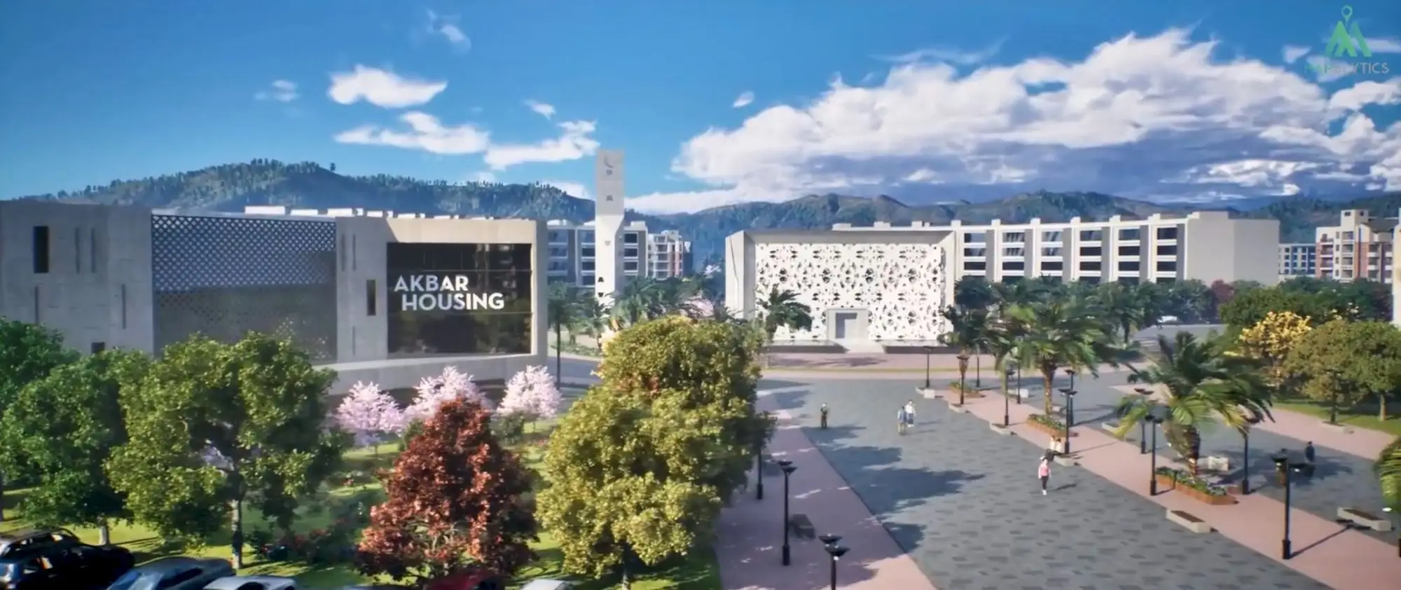 Akbar Housing Scheme 3D render, render 4
