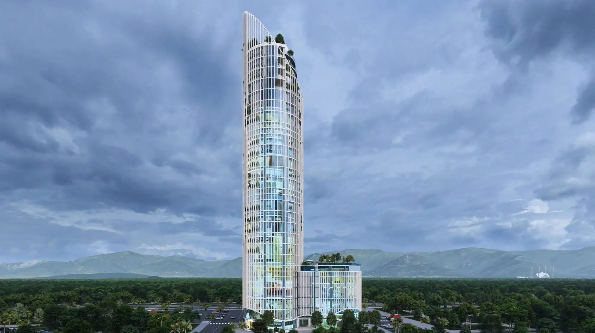 16 Sina, Islamabad 3D render, render 4