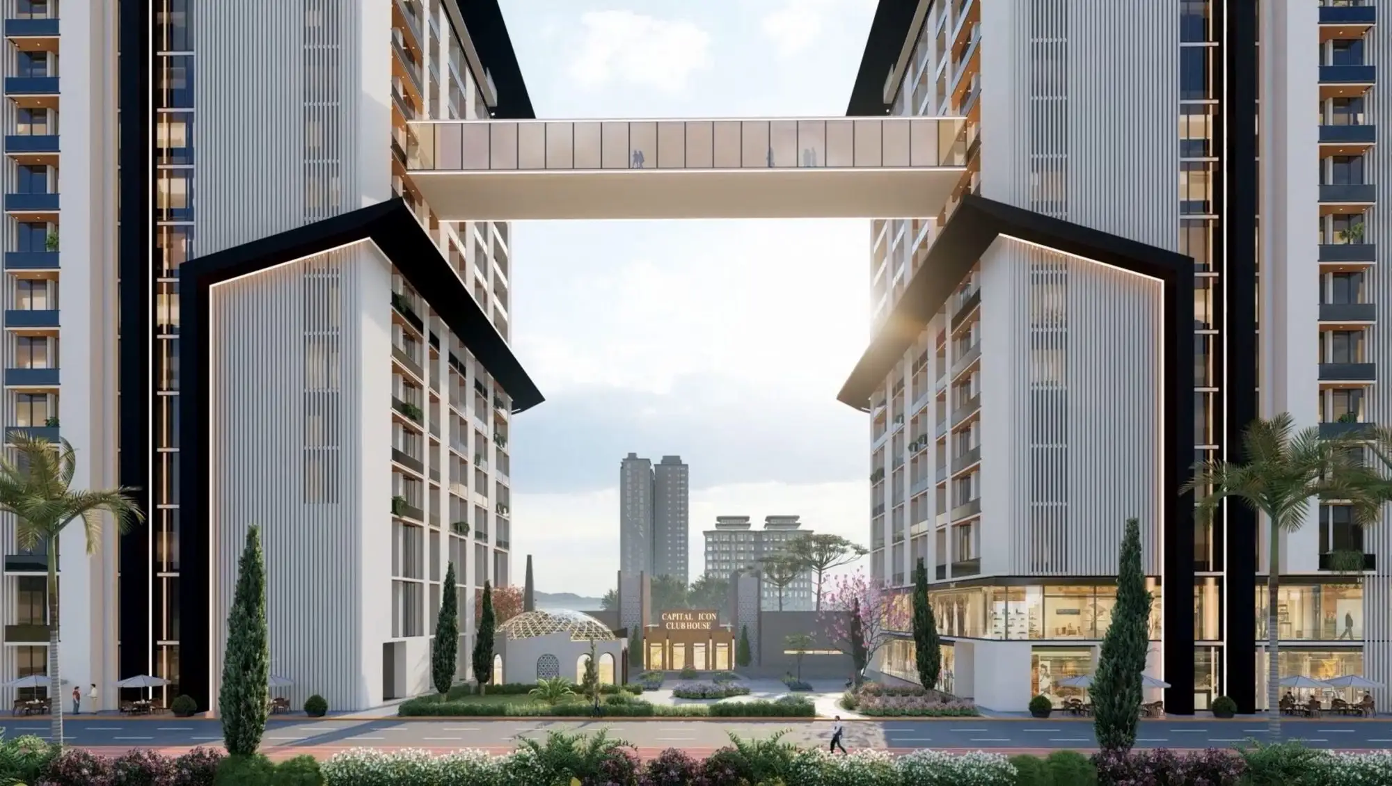 Capital Icon Mall and Residency 3D render, render 5