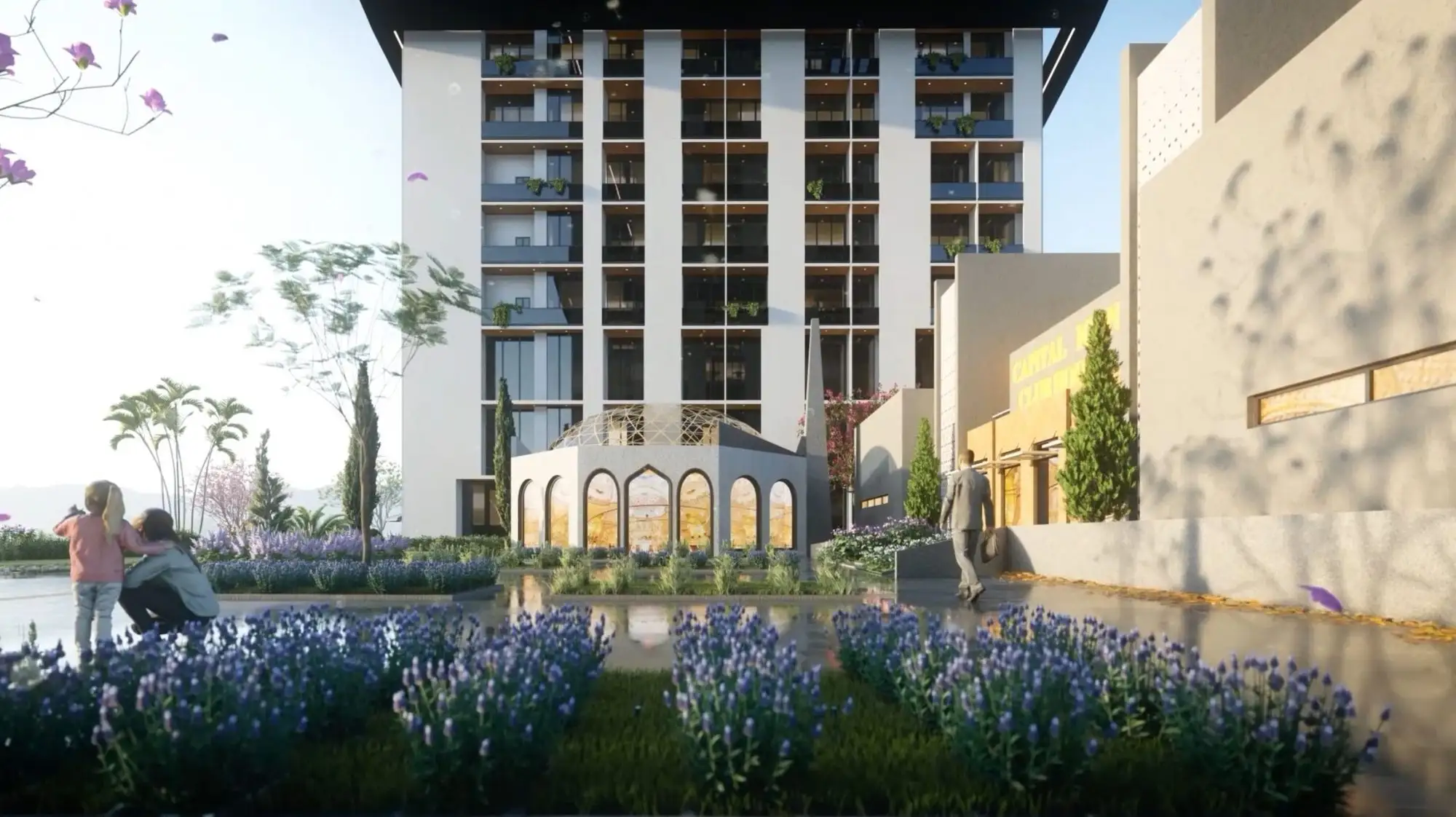 Capital Icon Mall and Residency 3D render, render 7