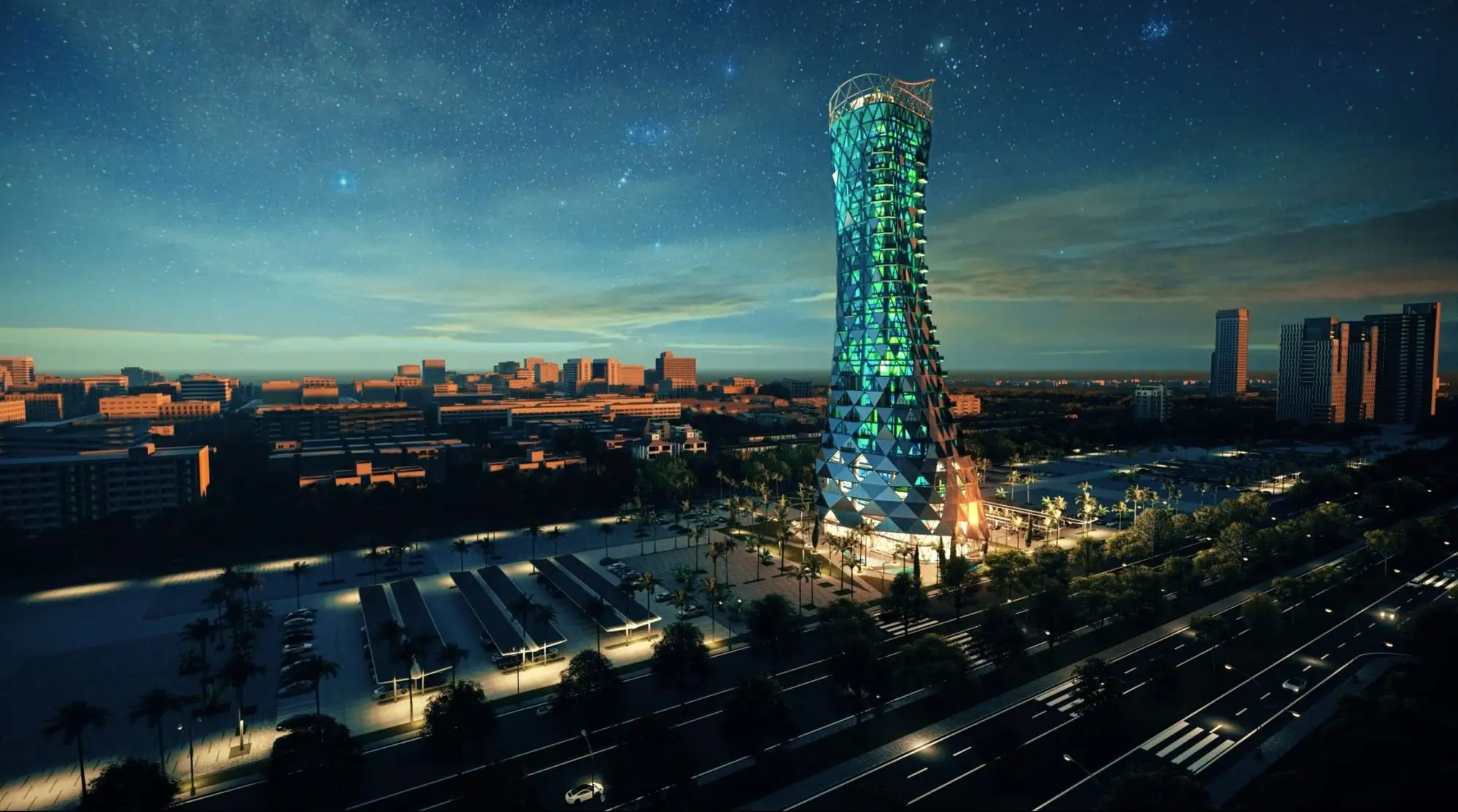 Al Wakeel Tower, Islamabad 3D render, render 10
