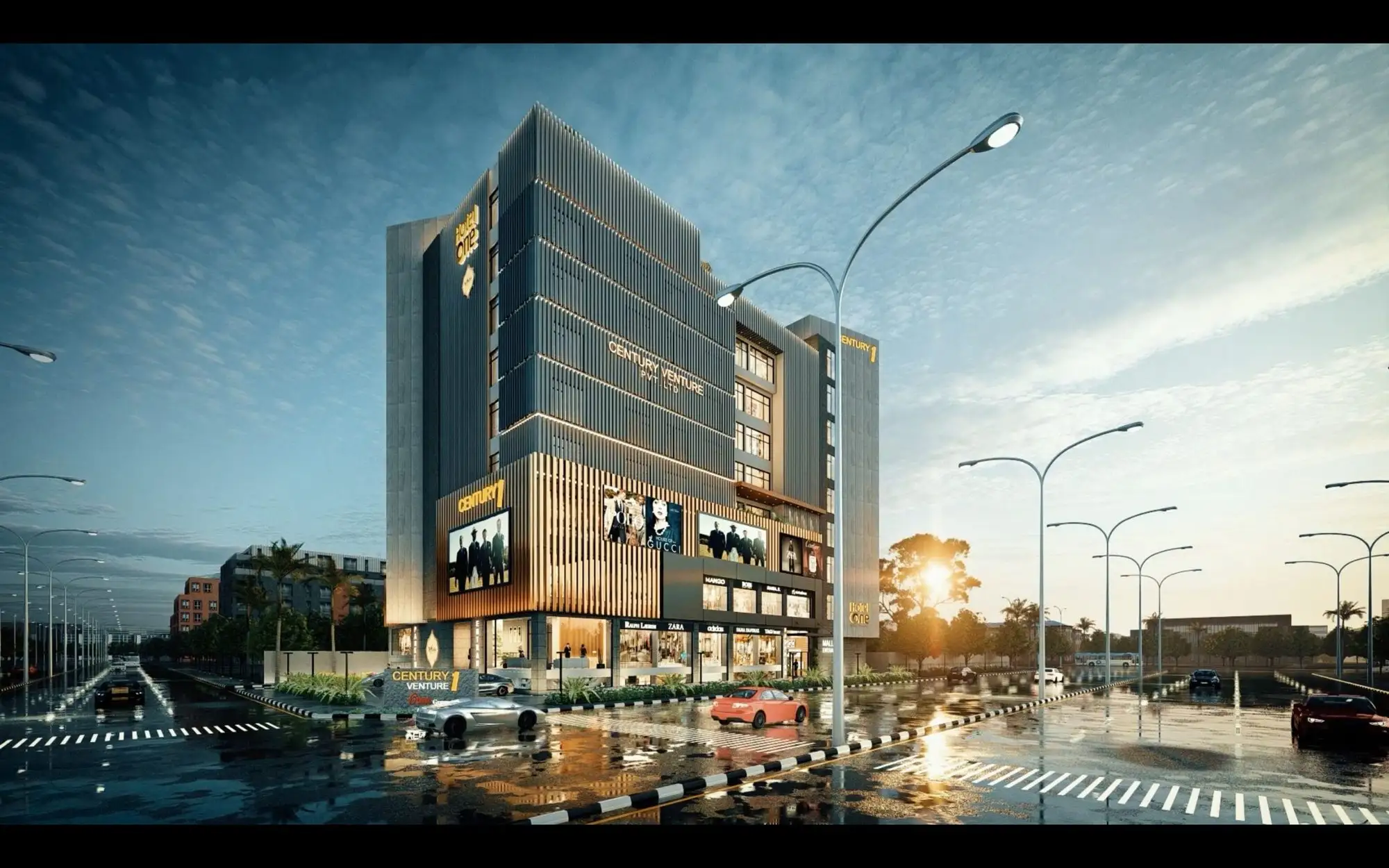 Century Venture, Lahore 3D render, render 11